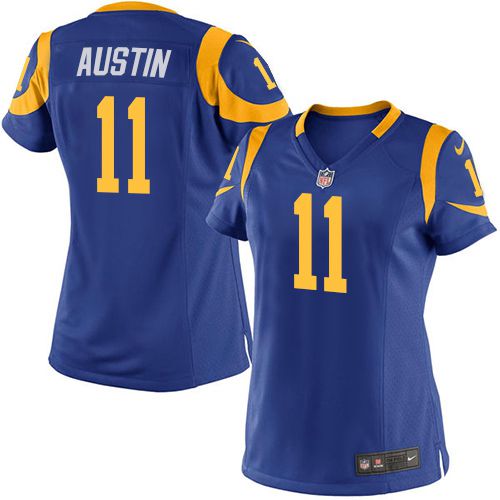 Nike Rams #11 Tavon Austin Royal Blue Alternate Women's Stitched NFL Elite Jersey